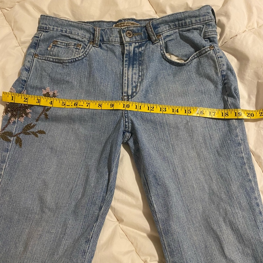 Z. Cavaricci Light Blue Floral Embroidered Jeans - Picture 8 of 10